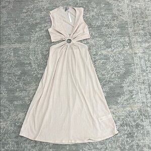 ASOS Cream Halter Maxi Sundress for Cocktail